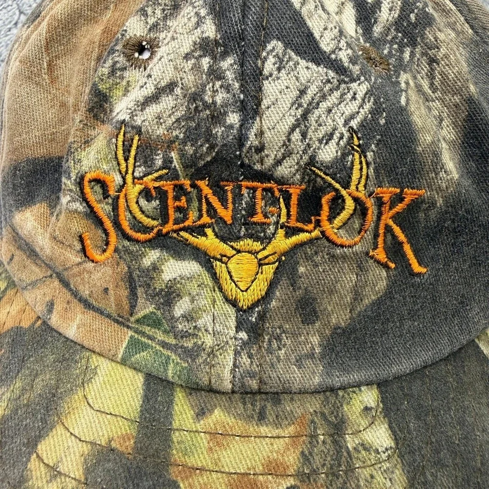 ScentLok Camo Hunting Hat Mens Adjustable Camouflage Deer Antler Logo Cap